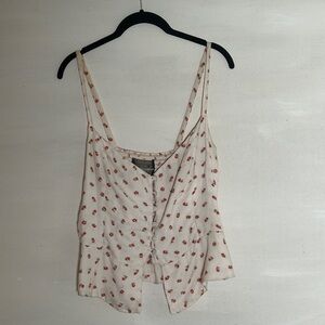 REFORMATION Adela Top in Cherries Size 12
